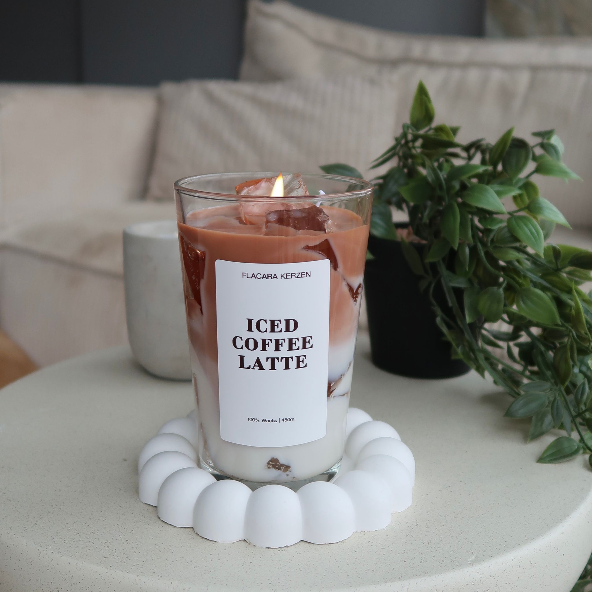 Iced Coffee Latte Kerze
