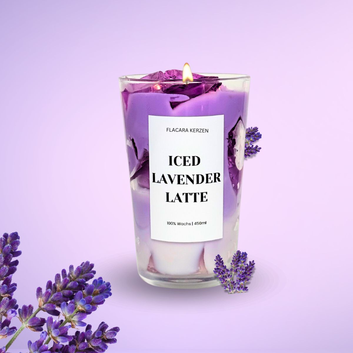 Iced Lavender Latte Kerze