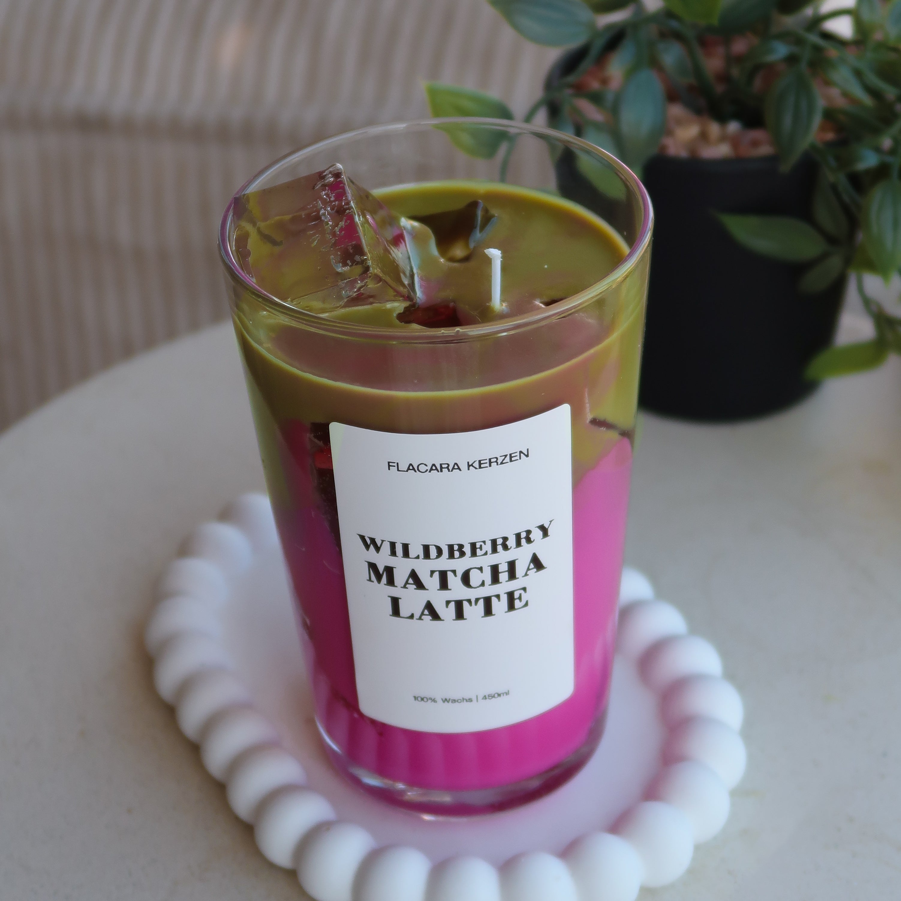 Wildberry Matcha Latte Kerze