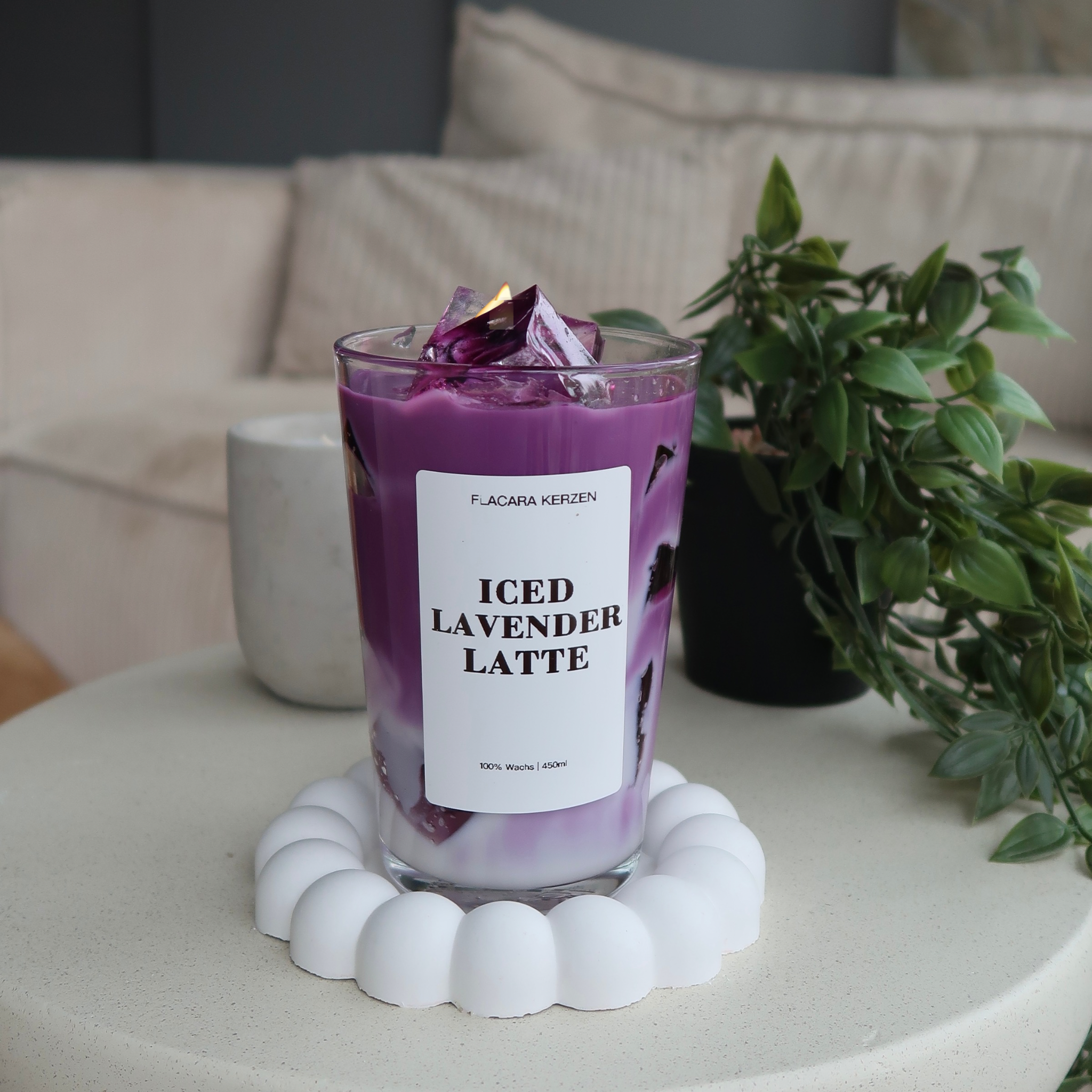 Iced Lavender Latte Kerze