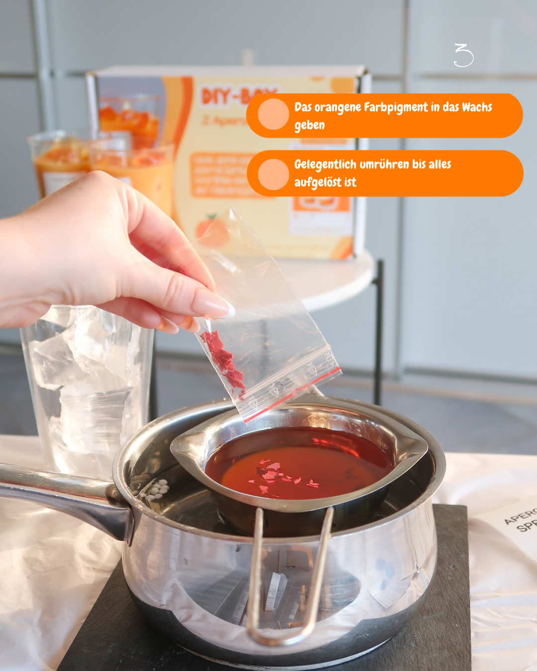 DIY Box: 2 Aperol Spritz Candles