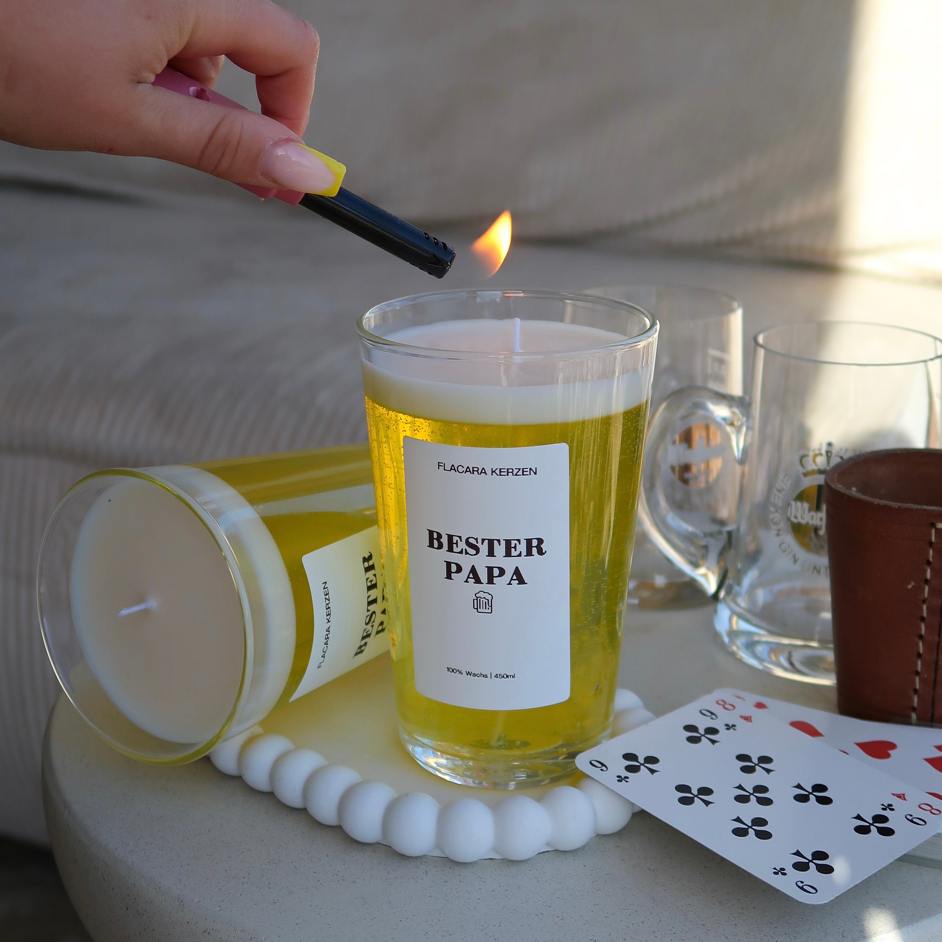 Vatertags Bier-Kerze