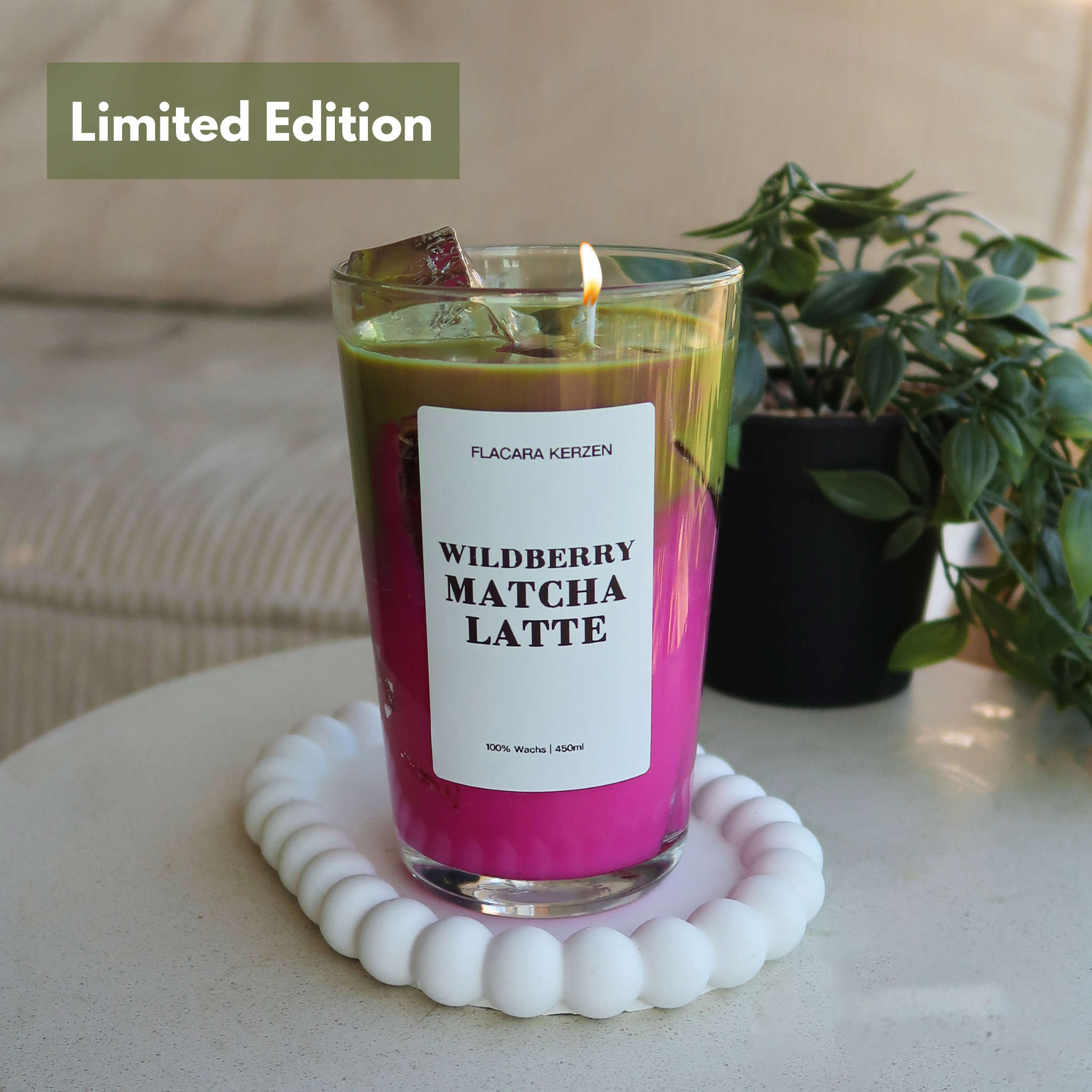 Wildberry Matcha Latte Kerze