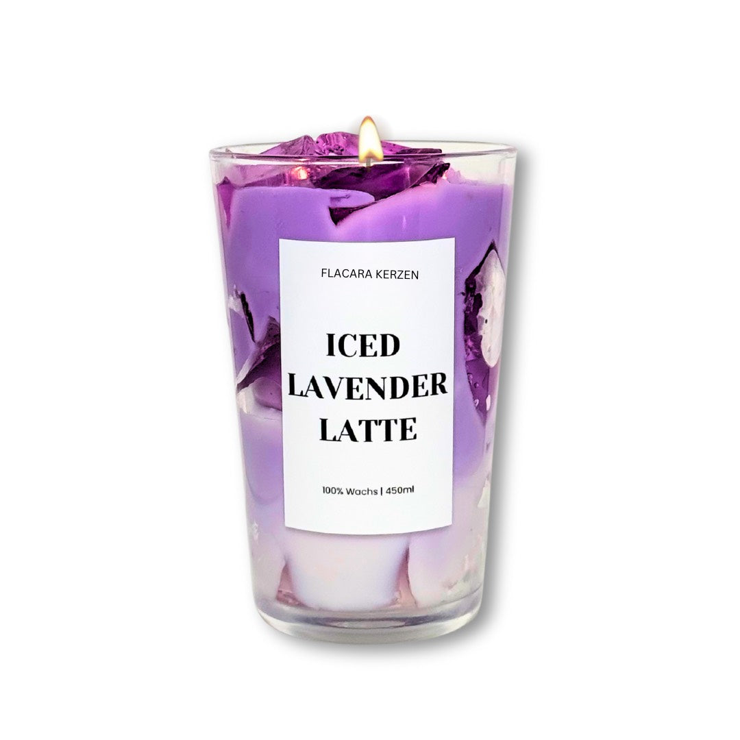 Iced Lavender Latte Kerze