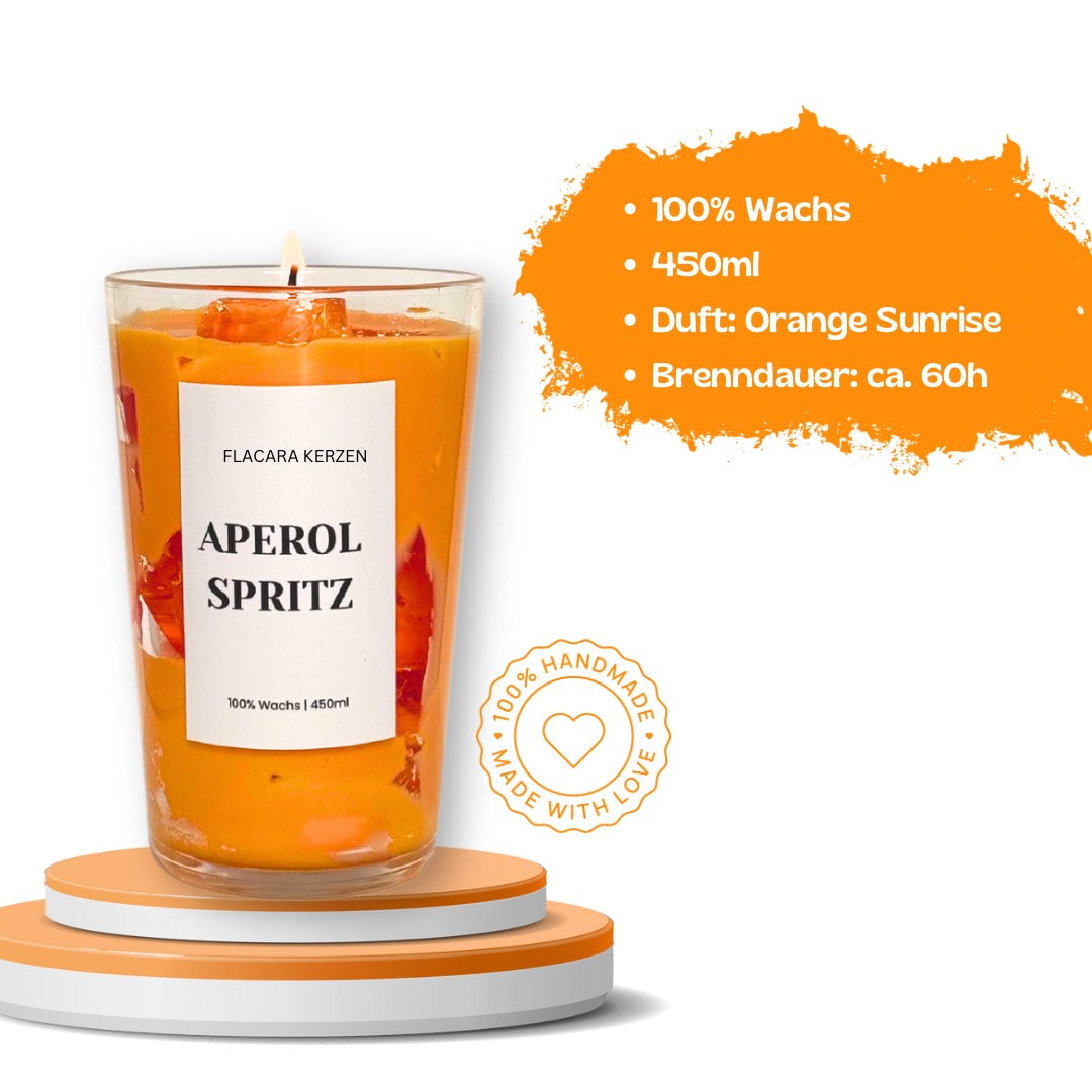 Aperol Spritz Kerze