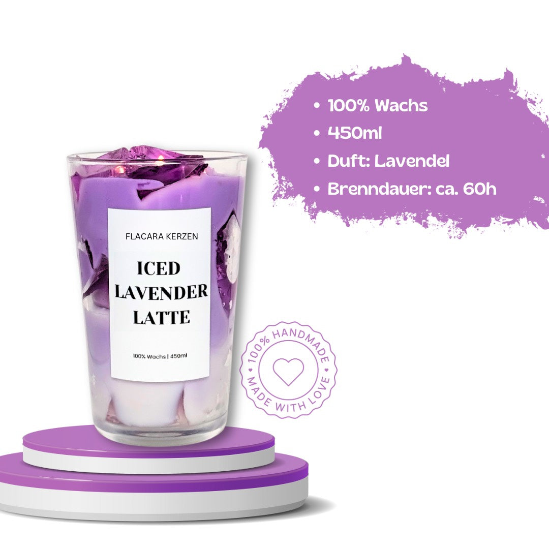 Iced Lavender Latte Kerze