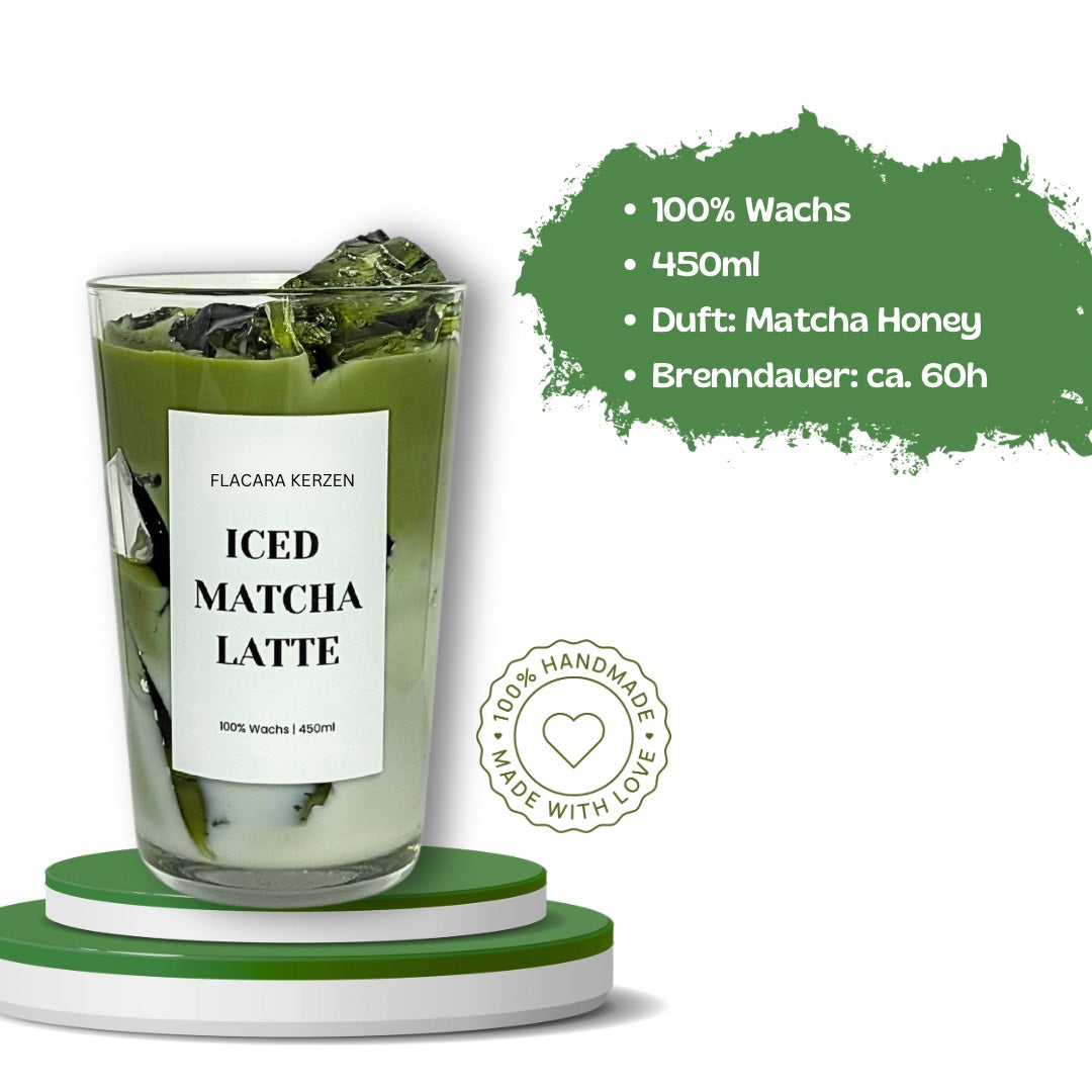 Iced Matcha Latte Kerze