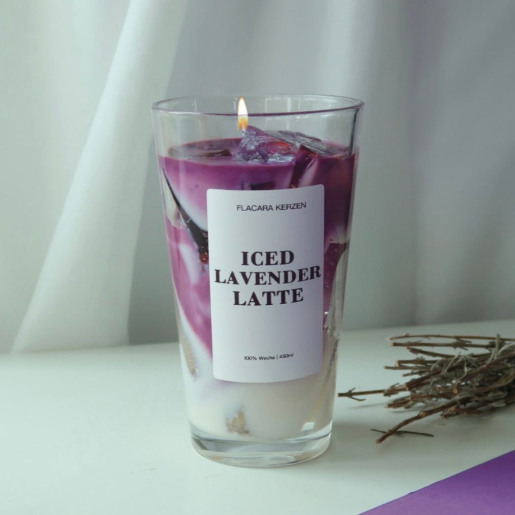 Iced Lavender Latte Kerze