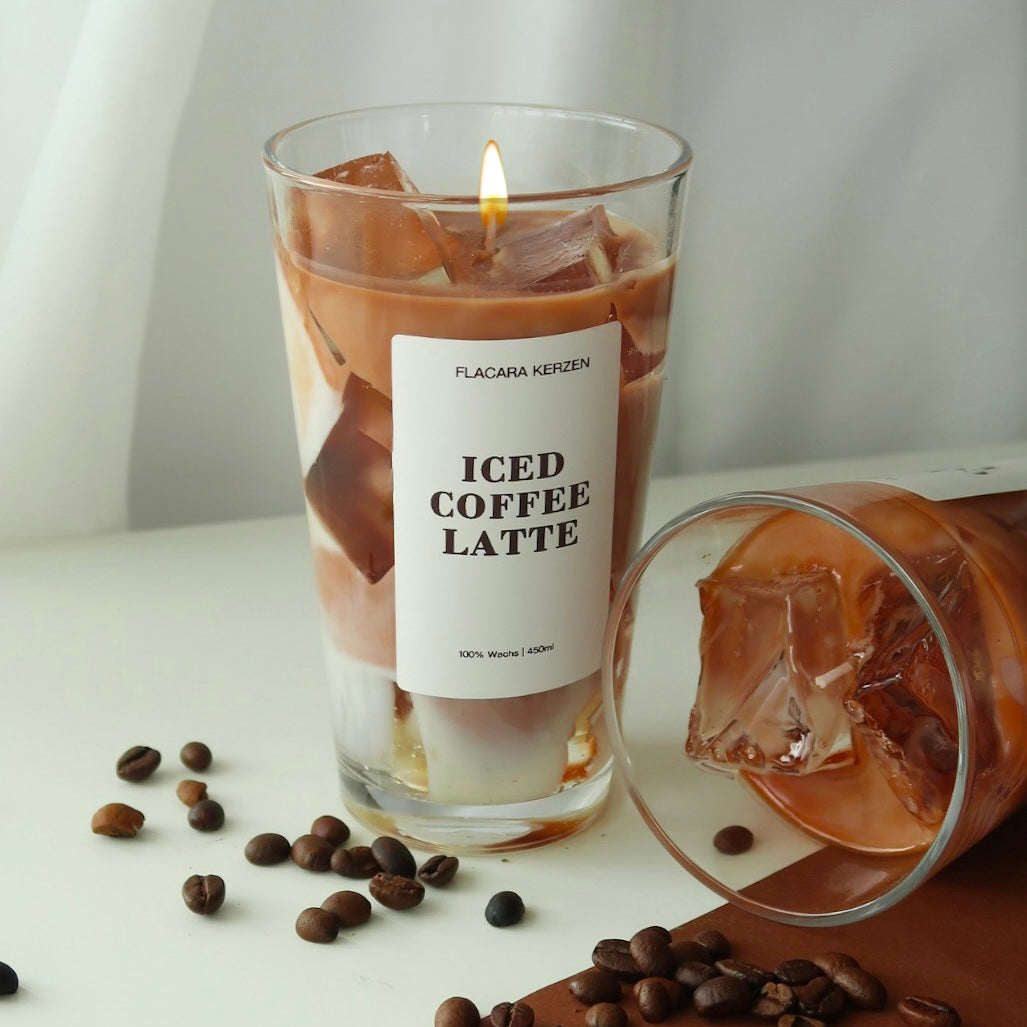 Iced Coffee Latte Kerze