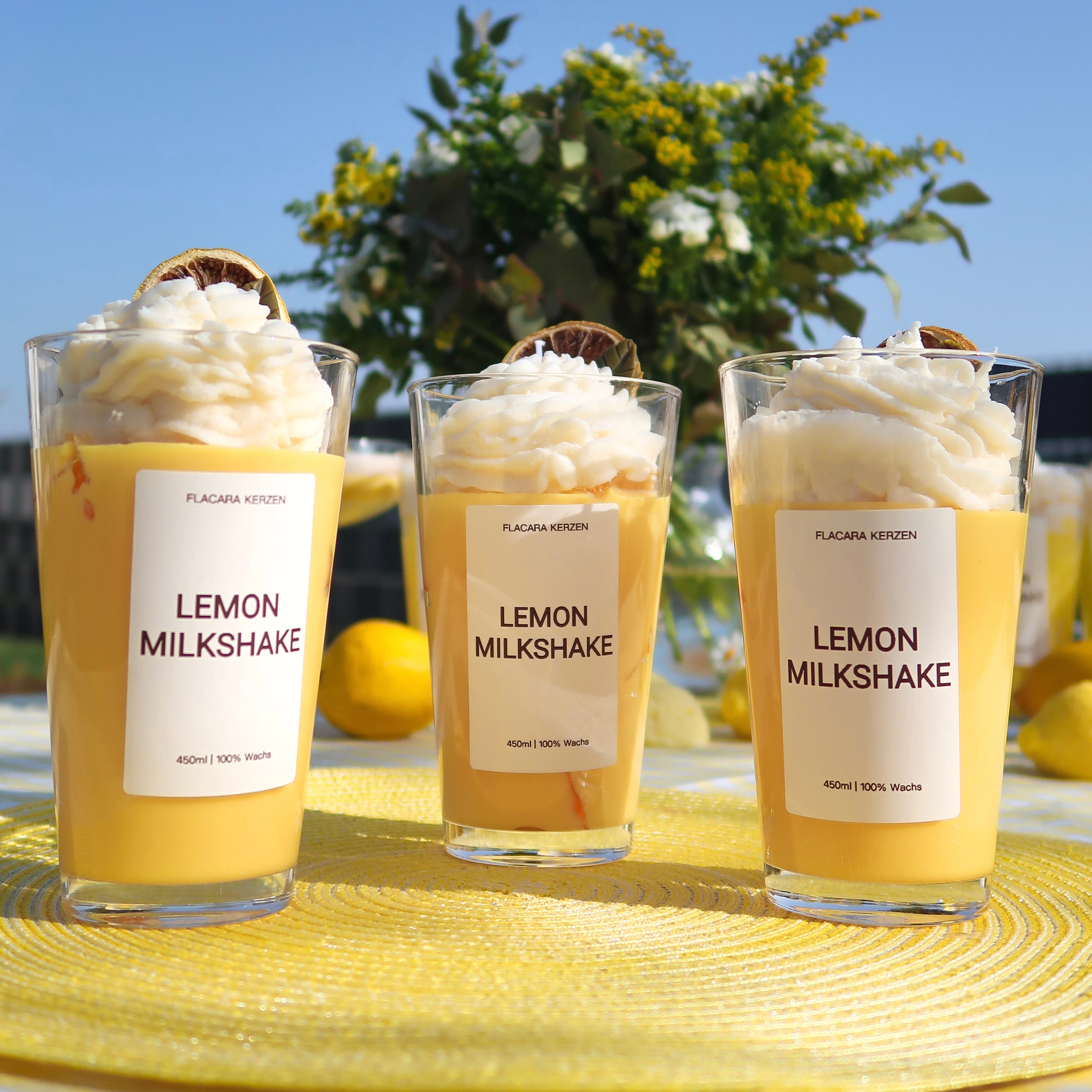Lemon Milkshake Kerze