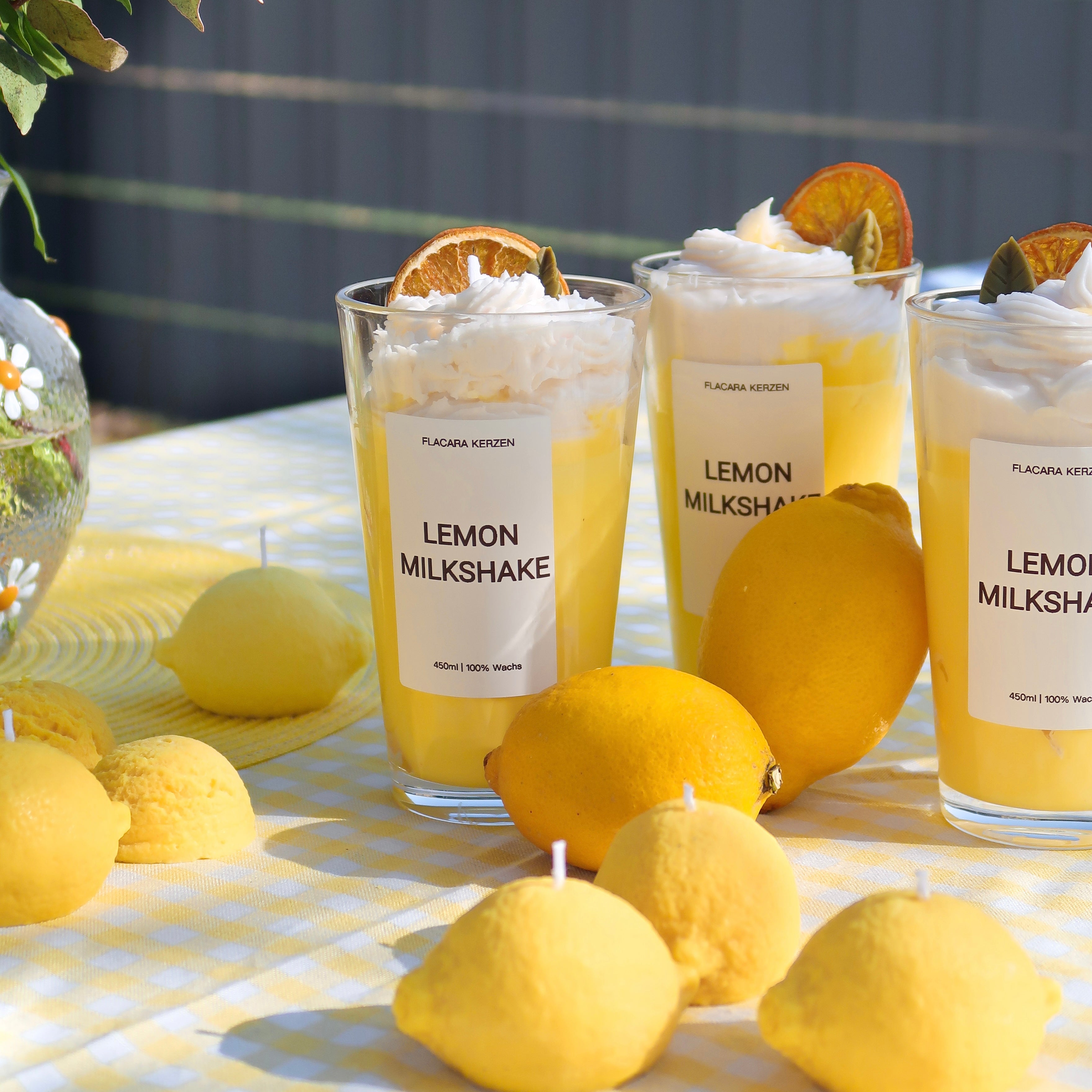 Lemon Milkshake Kerze