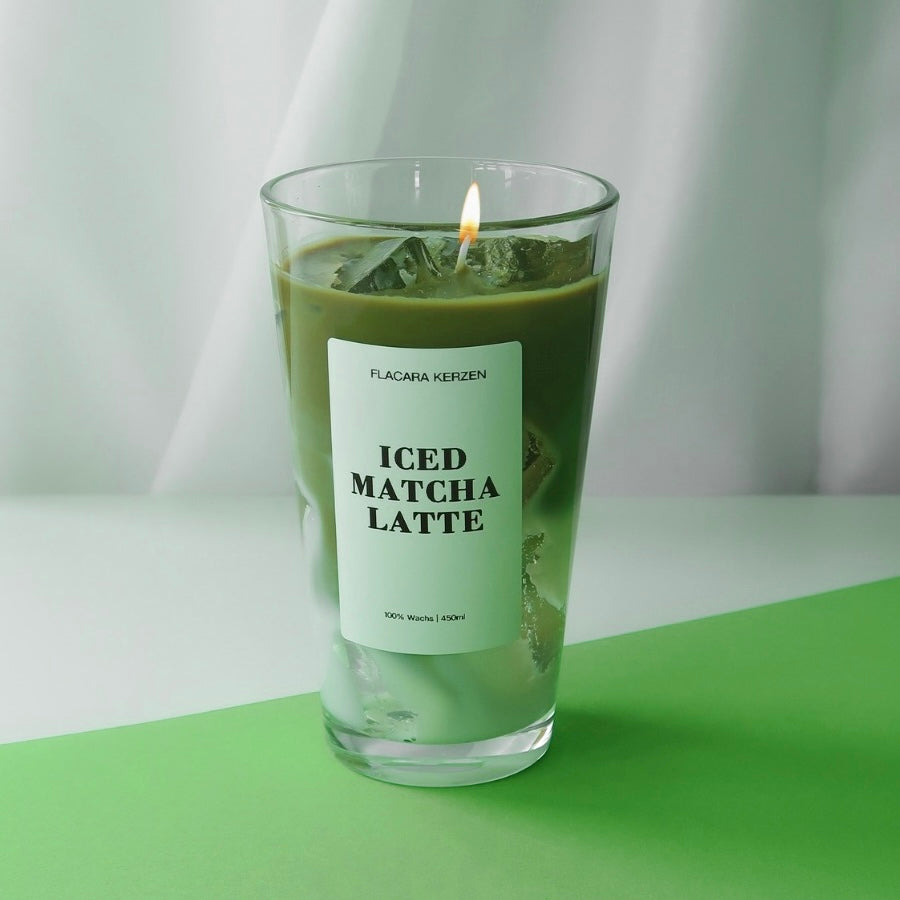 Iced Matcha Latte Kerze