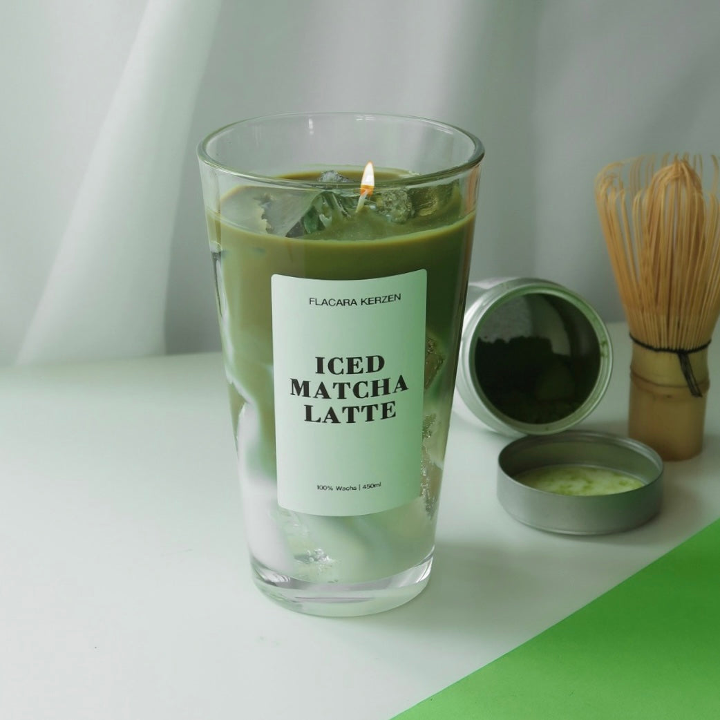 Iced Matcha Latte Kerze