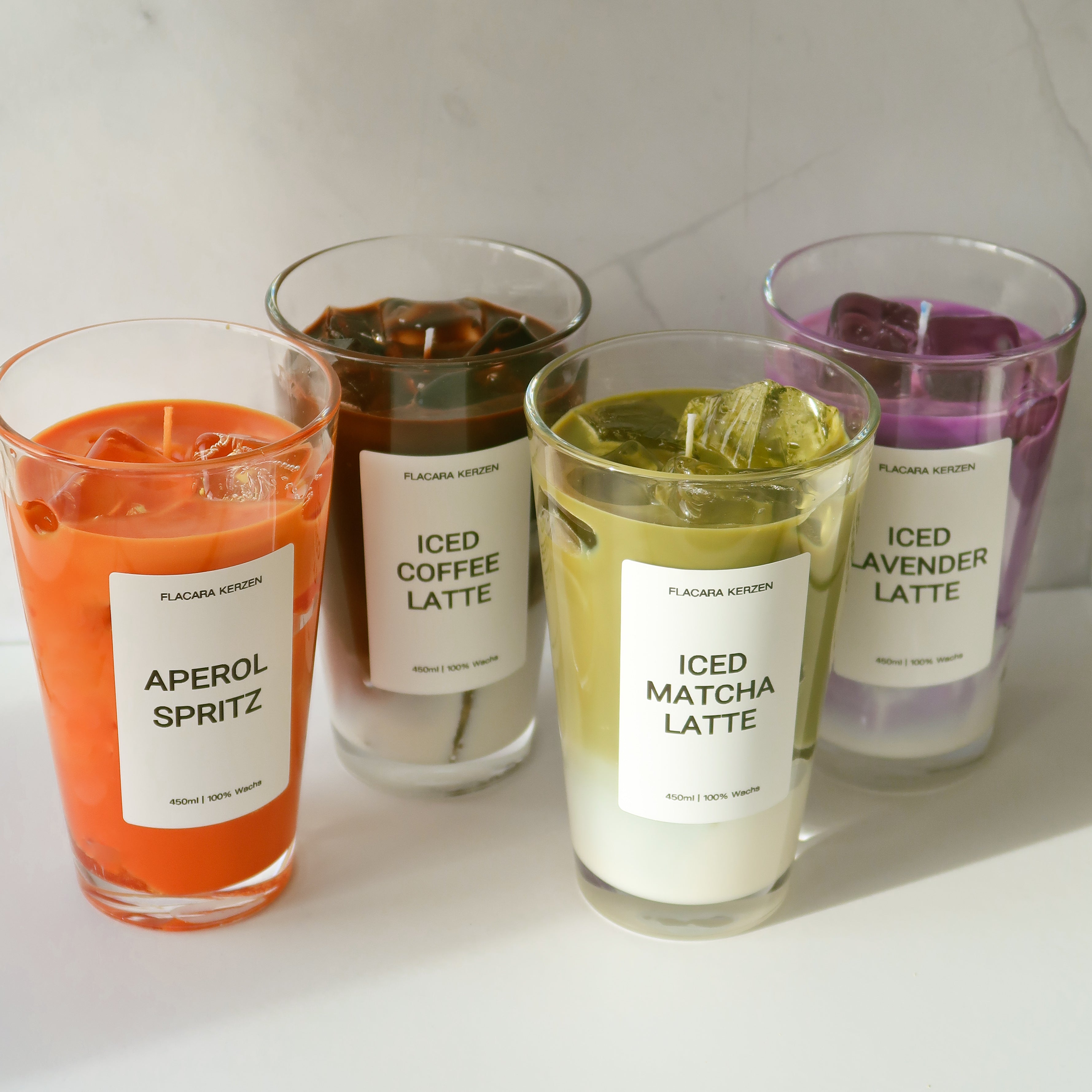 Spar-Set: 4 Getränke Kerzen