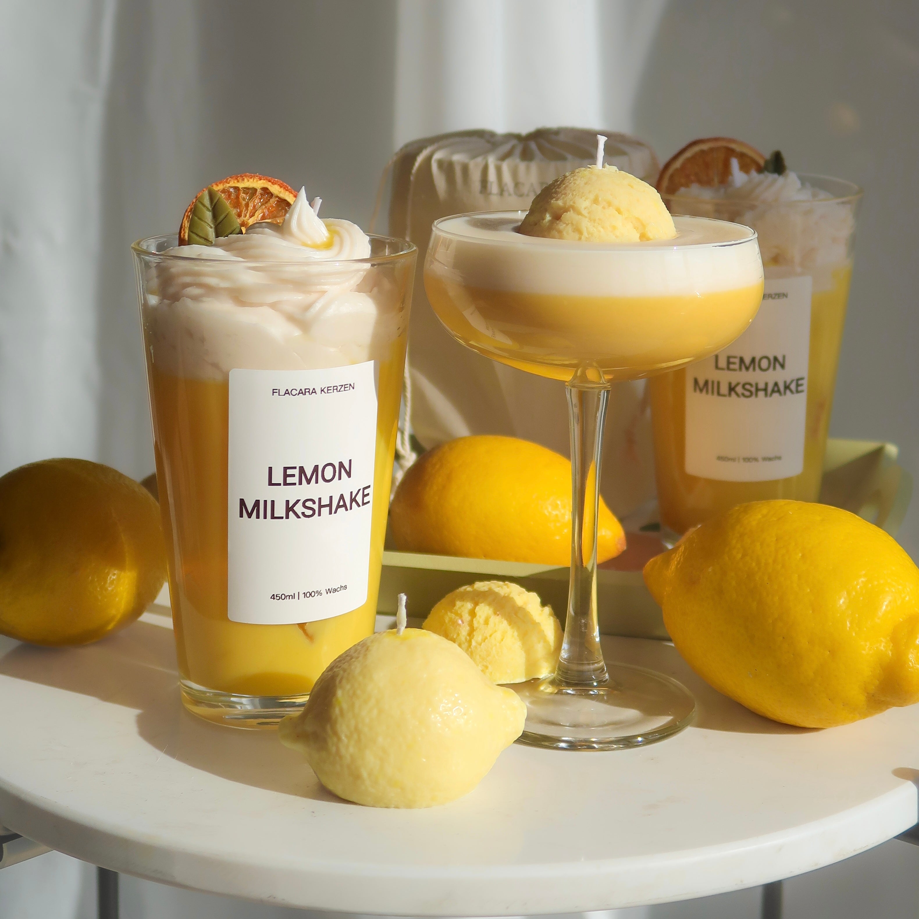 Lemon-Bundle: 3 Duftkerzen