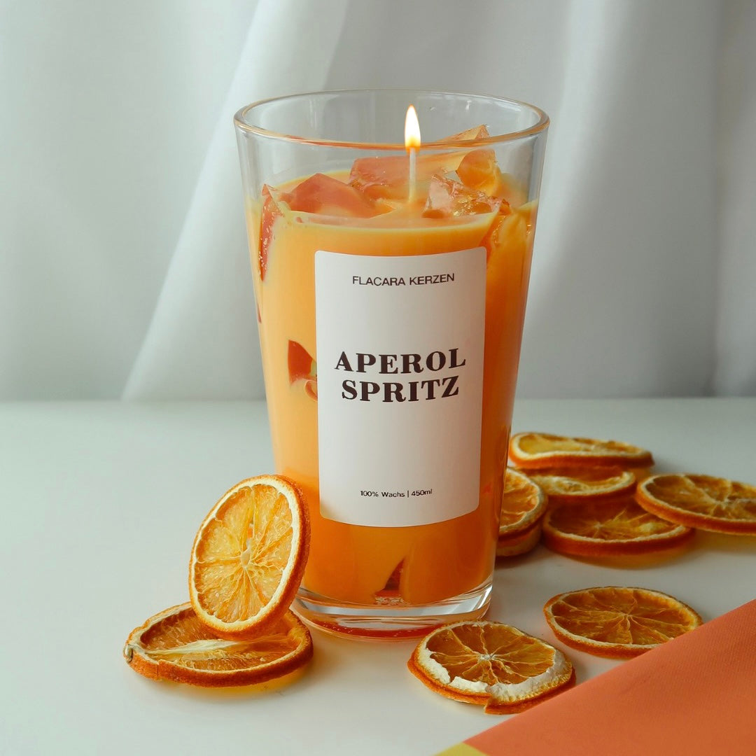 Aperol Spritz Kerze