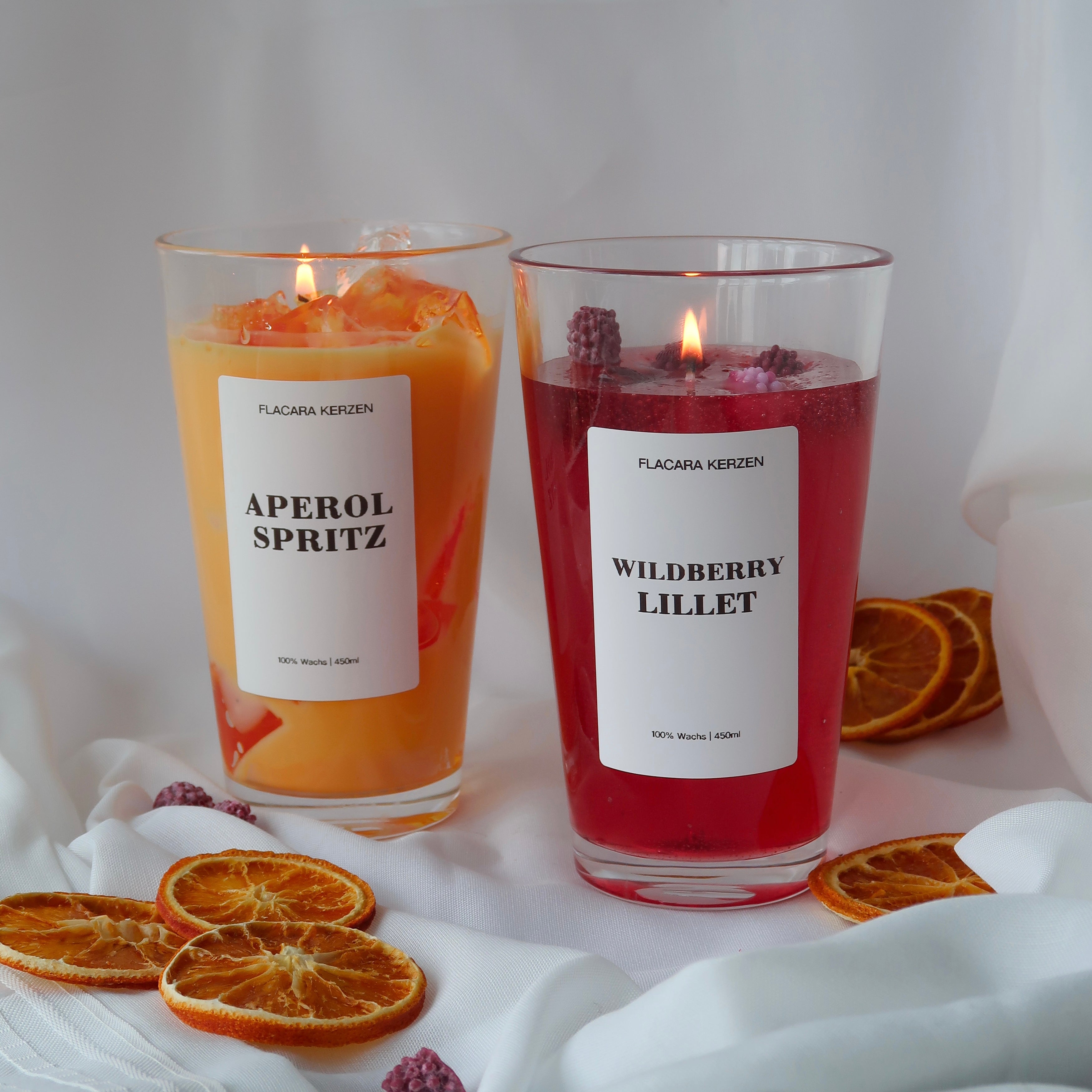 SUMMERSALE: Duo - Aperol & Lillet Kerze