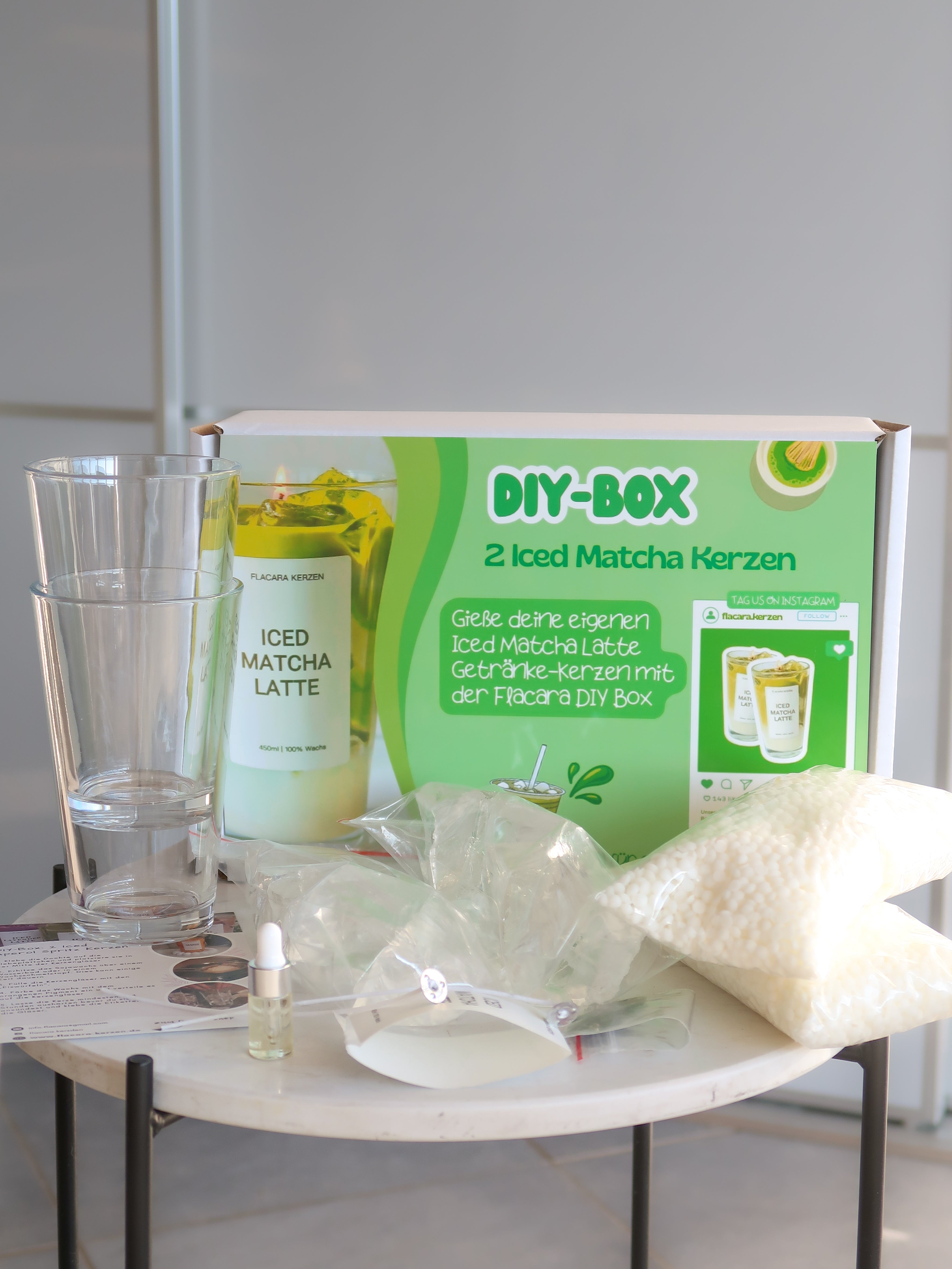 DIY-Boxen Spar-Set: 2 Aperol & 2 Matcha Duftkerzen