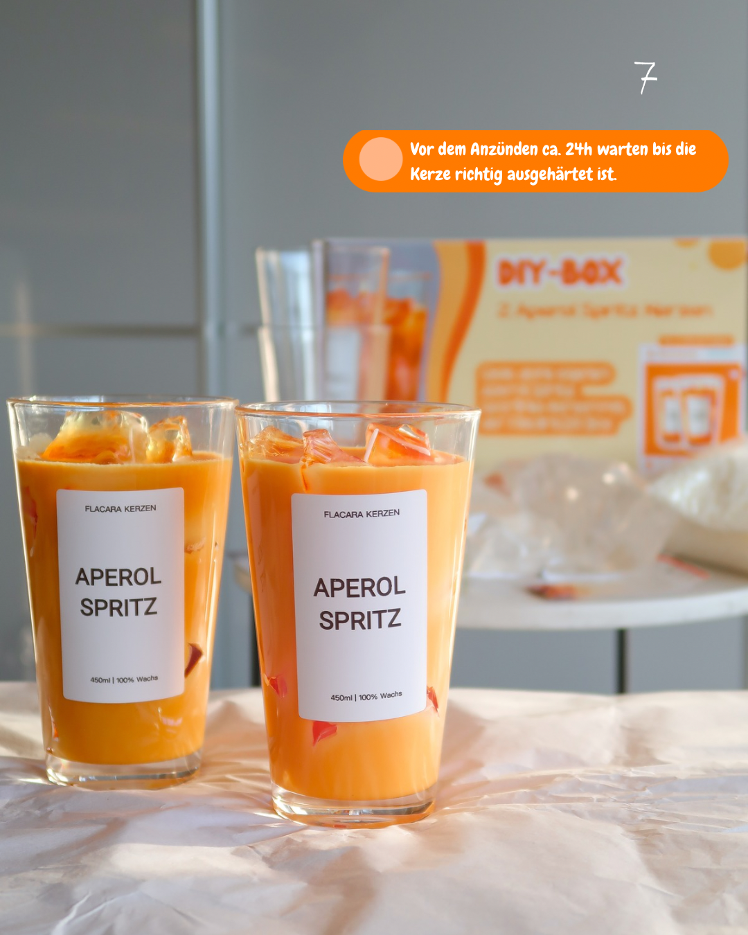 DIY Box: 2 Aperol Spritz Candles 